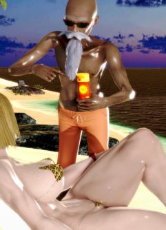 Android 18 & Master Roshi - Foto 