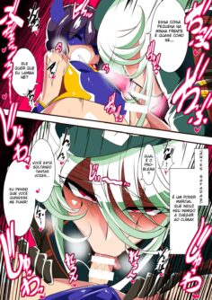 Heroine Harassment Shirogane no Anbarerl Hen Hitojichi o Torarete Nasu Subenaku Dosukebe Hero ni Kegasareru Aku no Onna Kanbu - Foto 