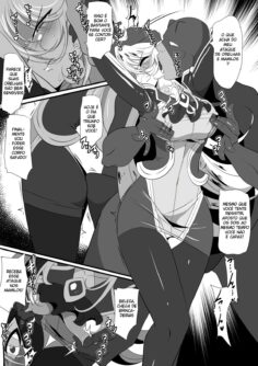 Heroine Harassment Shirogane no Anbarerl Hen Hitojichi o Torarete Nasu Subenaku Dosukebe Hero ni Kegasareru Aku no Onna Kanbu - Foto 